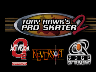 Tony Hawk's Pro Skater 2 (USA) Title Screen